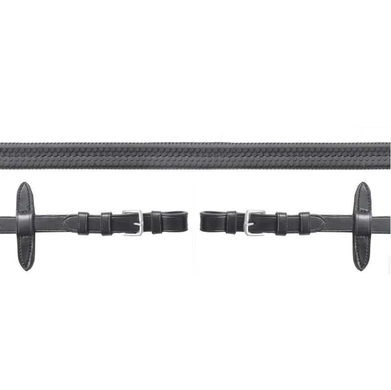 Schockemohle Neo Rubber Reins with Buckles in Black